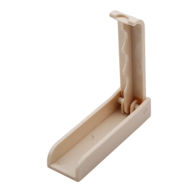 1pc 2 Colors Gray Apricot Foldable Door Hook Household Invisible Coat 