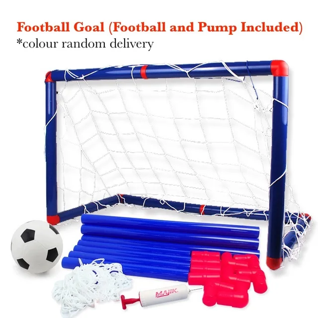Large Football Soccer Goal Toy Set for Children Kids Outdoor Game Development of Boys Interesting Indoor Sports Tools with Pump