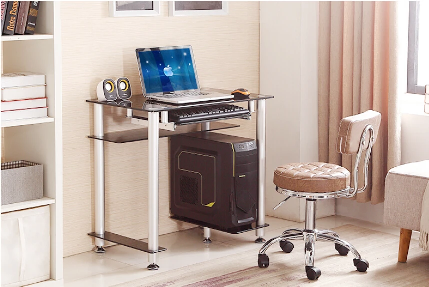 

Computer desk. The desk desk. Small toughened glass desk
