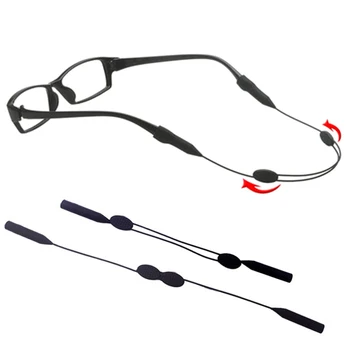 

Eyeglasses Anti Slip Rope Glasses Adjustable Holder String Chains Anti Slip Eye-wear Cord Neck Strap Silicone Holder String Rope