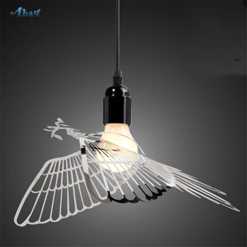 

Nordic Creative Stainless Steel Birds Pendant Lights for Living Room Bedroom Restaurant Bar Modern Light Fixture Hanging Lamp