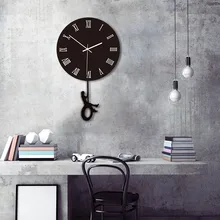 Swing Wall Clock Modern Design Nordic Style Living Room Wall Clocks Fashion Creative Bedroom Silent Quartz Watches home decor peacock wall clock living room bedroom silent wall watch creative metal digital clock wall modern design clocks