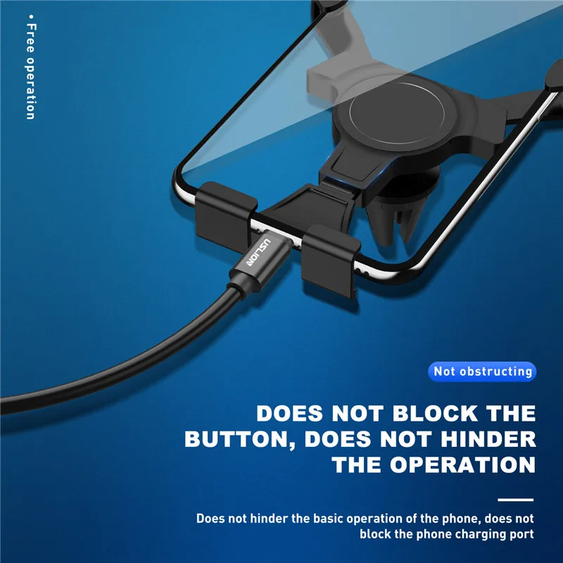 USLION Schwerkraft Auto Handy Halter Für Handy im Auto Air Vent Universal Halterung Für iPhone Auto