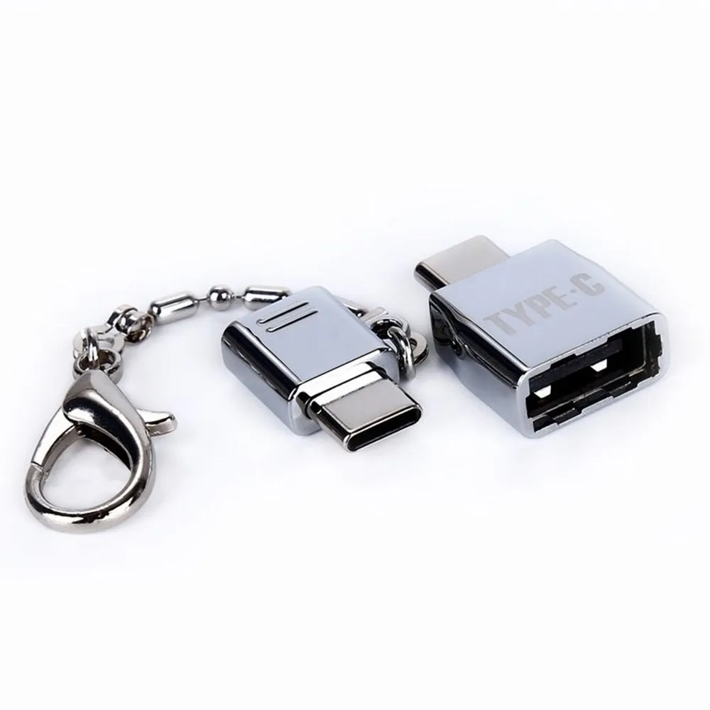 Тип C OTG адаптер Тип usb-C конвертер для samsung Galaxy Note 8 S8 плюс для Xiaomi Mi5 huawei P9 LG с цепочкой