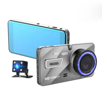 

Original Dual Lens Car DVR Camera 4.0inch IPS Full HD 1080P Touch Screen Mirror Night Vision Video Recorder Park Monitor