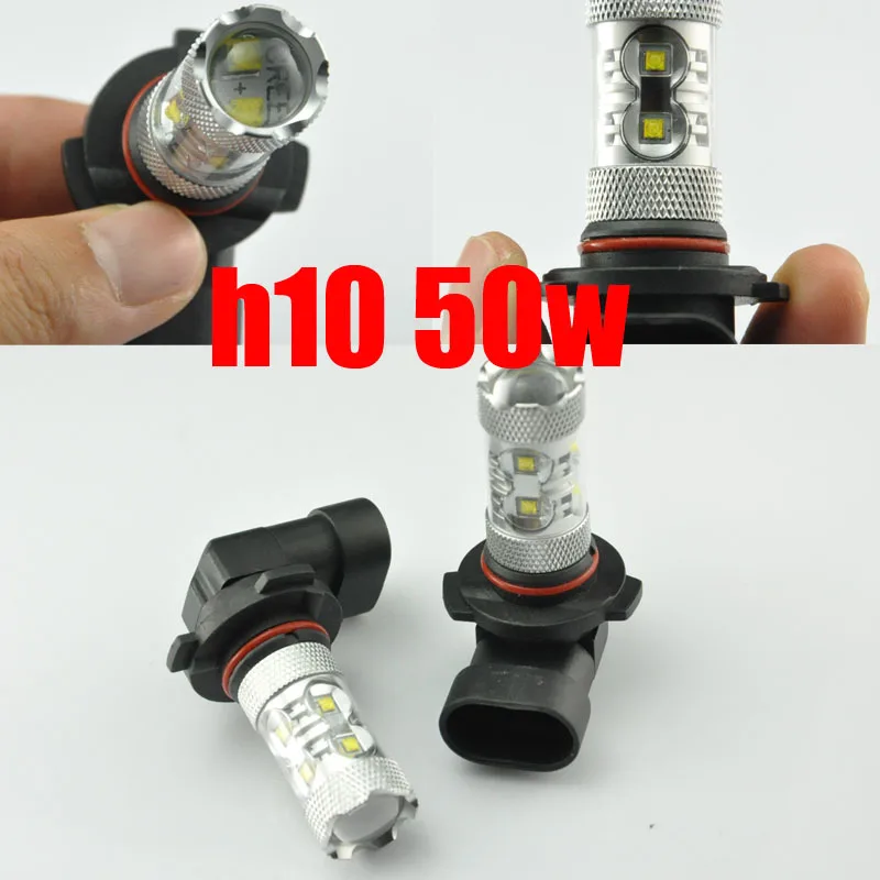 AutoEC 100 x Автомобильный противотуманный светильник h10 50 Вт 9140 9145 led высокая мощность Автомобильный передний дневной ходовой светильник DRL Белый DC12v# LI09