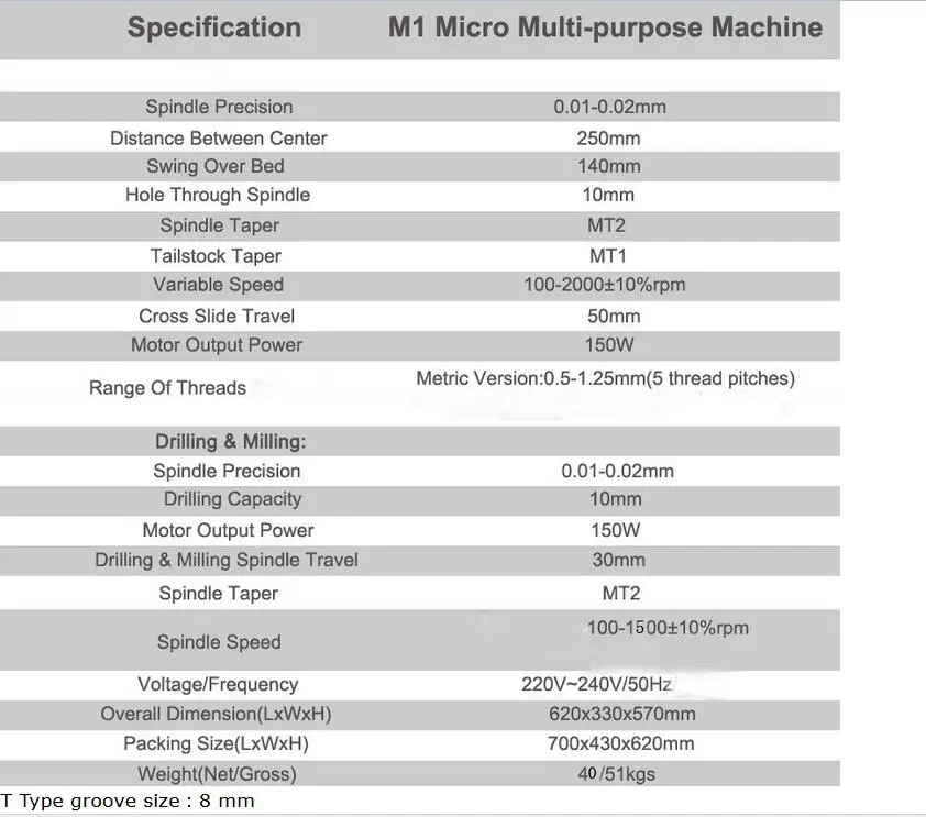 M1 250 мм микро многофункциональный сверлильный и токарно-фрезерный станок 220V Высокое Качество NE