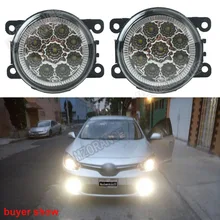 Buy 6000K CCC 12V car-styling For Renault Fluence L30 Koleos SANDERO STEPWAY DRL Fog Lamps lighting LED Lights 9W /1 SET Free Shipping