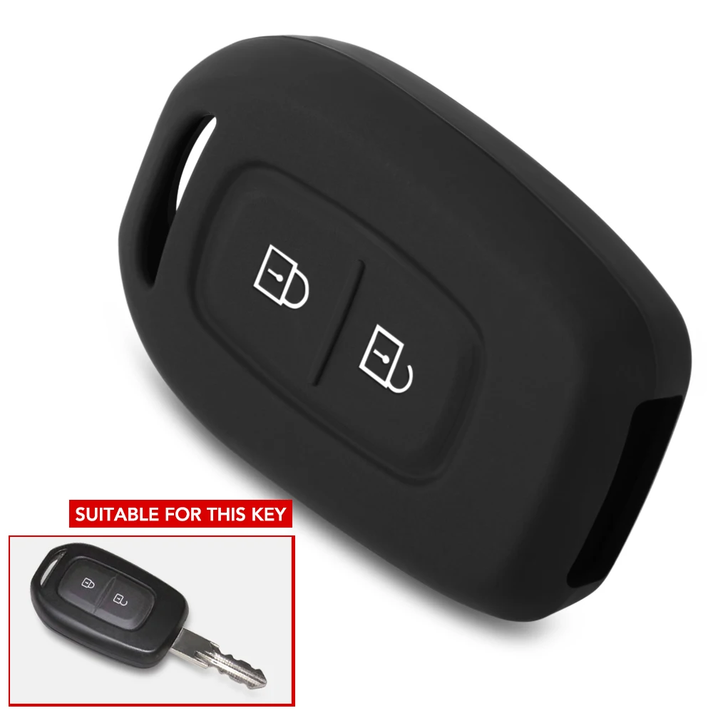 

Silicone rubber car key cover case shell set for Renault Duster dacia scenic master megane 2 button remote key cover