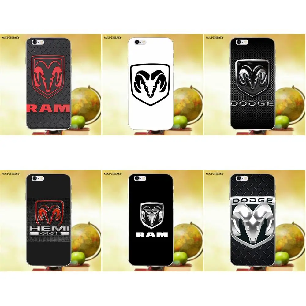 Для Apple iPhone X XS Max XR 4 4S 5 5C SE 6 6S 7 8 Plus Мягкий ТПУ Роскошный Dodge Ram логотип | Мобильные