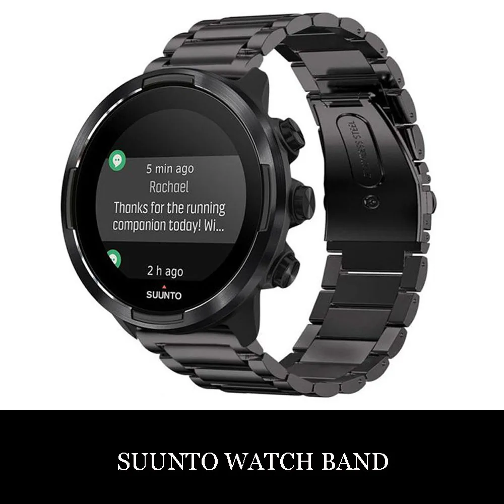 Ремешок для часов из нержавеющей стали для SUUNTO 9 band для Suunto 9 Brao Suunto D5/Suunto spartan Sport Wrist HR Baro band