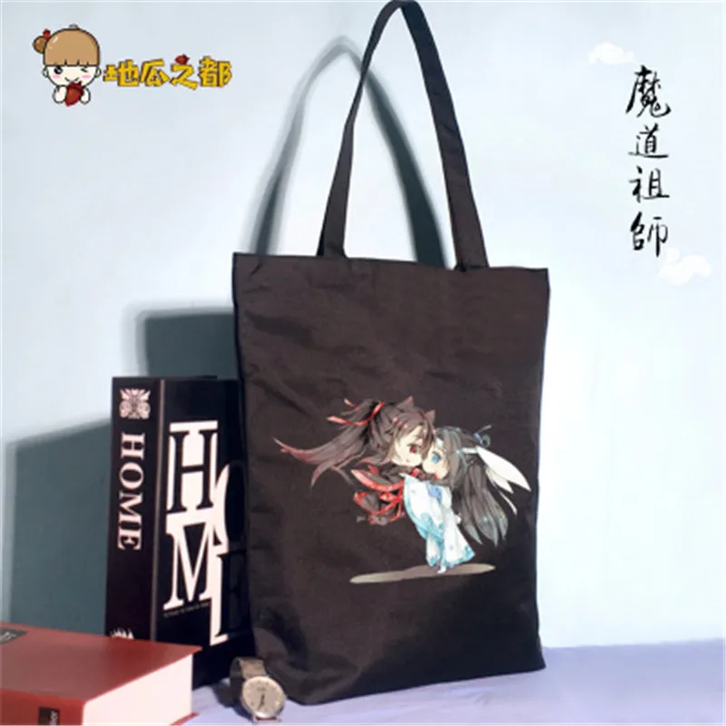 New Japan Anime Grandmaster of Demonic Cultivation Shoulder Bag Handbag Canvas Bag Storage Bag Gifts - Цвет: 11