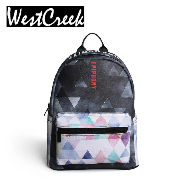 Westcreek Brand Fashion Geometric font b Backpack b font font b Women b font Bagpack Ladies