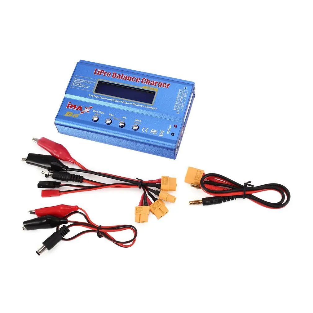 Оригинальное iMAX B6 80W 6A Lipo NiMh Li Ion Ni Cd RC зарядное устройство 10W2A Dis с 15V/6A AC/DC адаптер