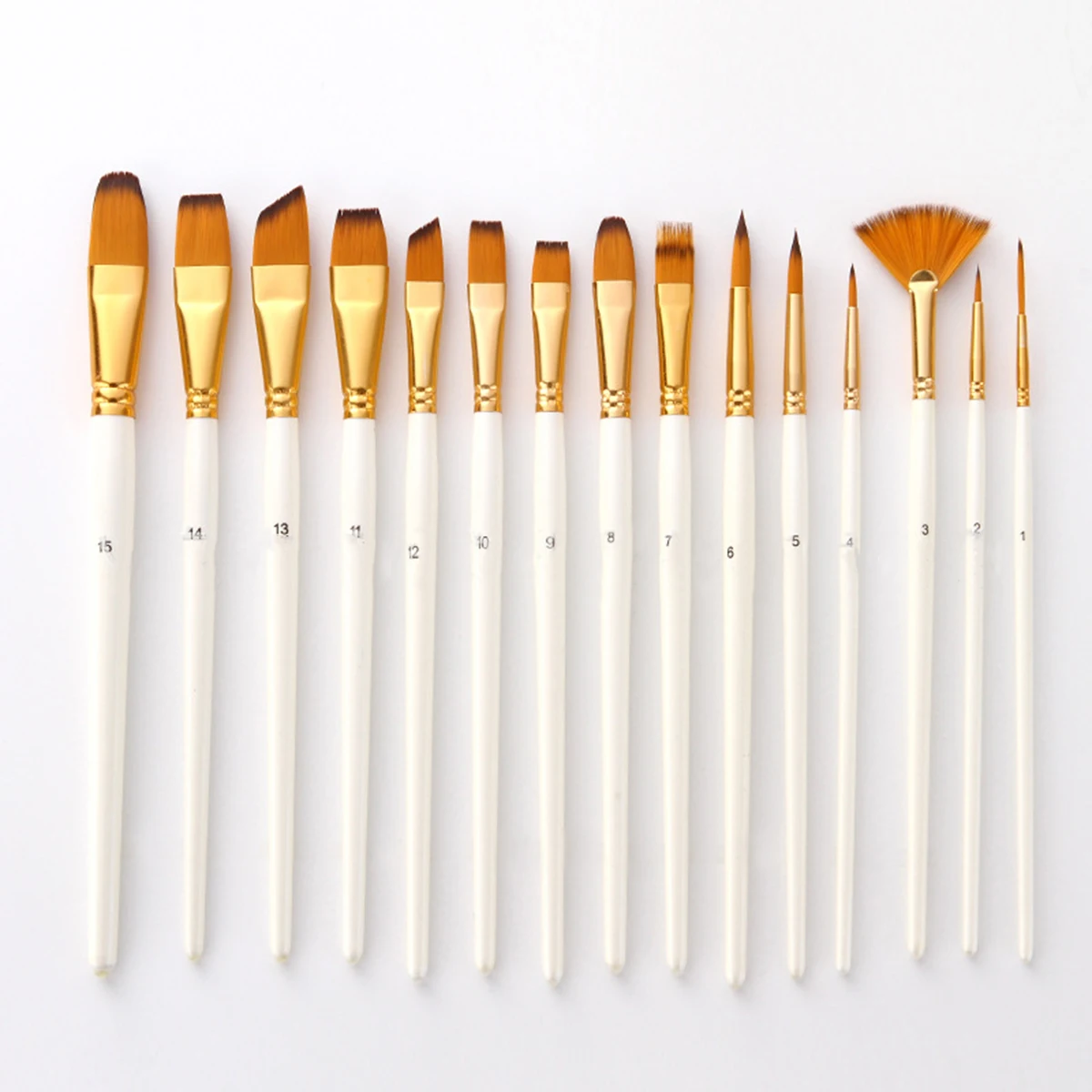 

15pcs Art Painting Brush Set Oil Watercolor Paint Drawing Brush Kit Paint Brushes With Sponge And Shovel