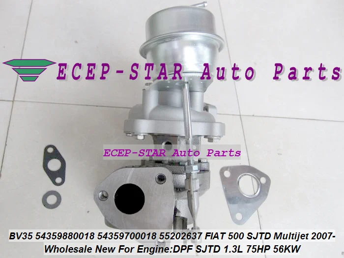 KP35 54359880018 54359700018 55202637 Turbo Turbocharger For FIAT Commercial Qubo Panda Punto III 500 2005-09 DPF SJTD 1.3L 75HP (4)