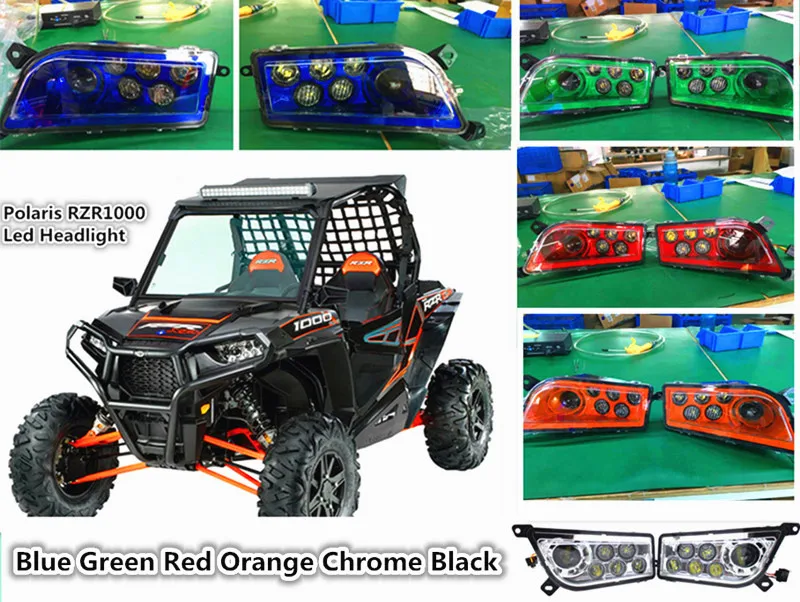 Polaris RZR 1000 accessories Led Headlight Kit Headlamp For ATV UTV RZR