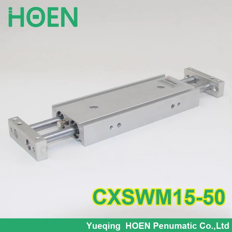 CXSM CXSJ CXSW series CXSWM15 50 15mm bore 50mm stroke dual rod cylinder slide bearing double