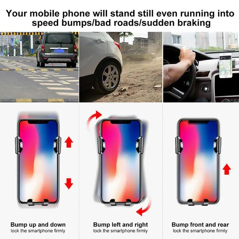  Baseus Universal Car Mobile Phone Holder Car Console Suction Cup Mount Holder Stand Clip Support Mo
