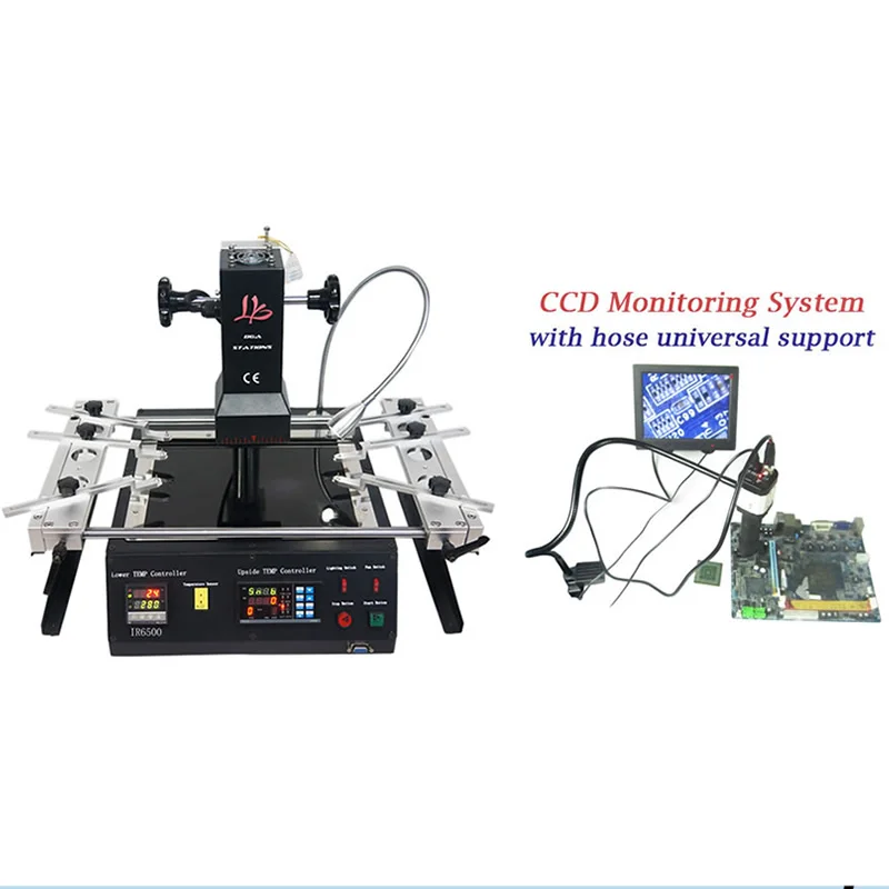 

Infrared BGA rework station IR6500 SMD Welding Machine CCD camera system with 8'' monitor