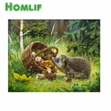 Роза 5D DIY алмазная живопись на заказ Полная квадратная корзина гриб Ежик значок с вышивкой в виде ромба лайтпад Алмазная мозаика значок
