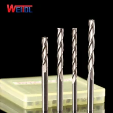 Weitol 5pcs N free shipping 3.175mm three flutes end mill cnc router bit milling cutter carving tool for wood Weitol 5pcs N free shipping 3.175mm three flutes end mill cnc router bit milling cutter carving tool for wood