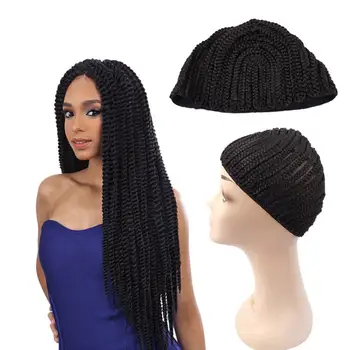 

Dreadlocks Braids Dome Style Wig Cap Ultra Stretch Black Dome Cap Elastic Hairnets Wig Caps For Men Women #