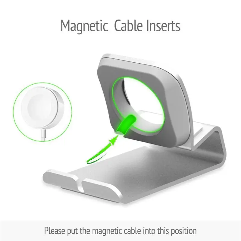 Алюминиевая зарядная док-станция Подставка держатель Кронштейн Поддержка для Apple Watch Горячая Зарядка Док-станция держатель Подставка для