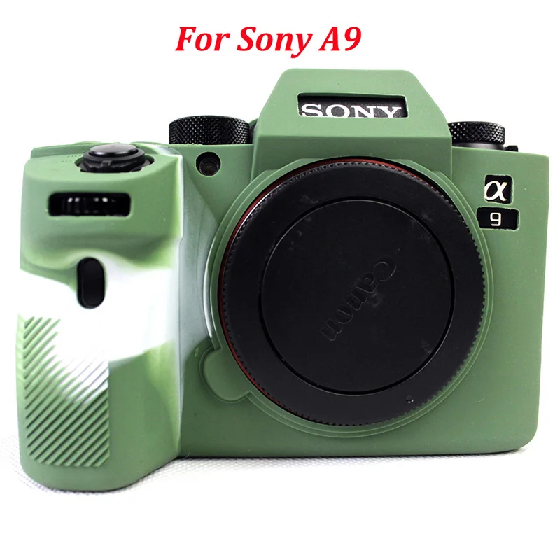 Мягкий чехол из силикона и резины Камера защитный чехол сумка для sony A7 Mark II III A7III A7M3 A7R3 A7II A7M2 A7R2 A7S2 A7RII A7SII A9 - Цвет: a9 Green
