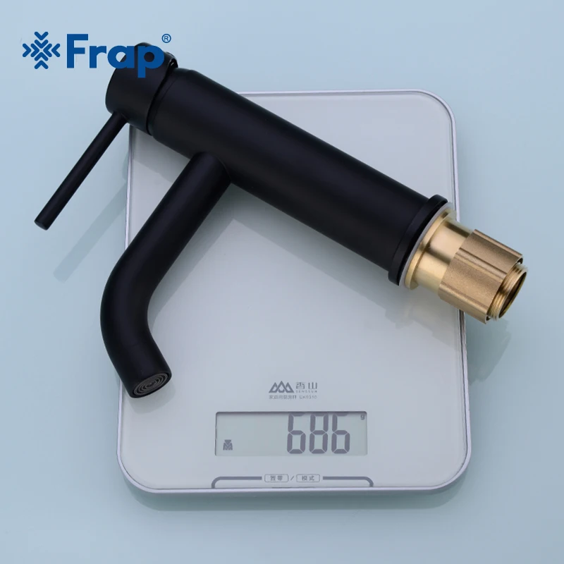 Frap High Quality Bathroom Faucet Black Solid