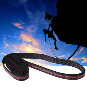 

22KN 60cm Mil Spec Polyester rock Climbing Sling Bearing Strap Reinforce Rope belt Load-bearing Bandlet Mountaineering Equipment