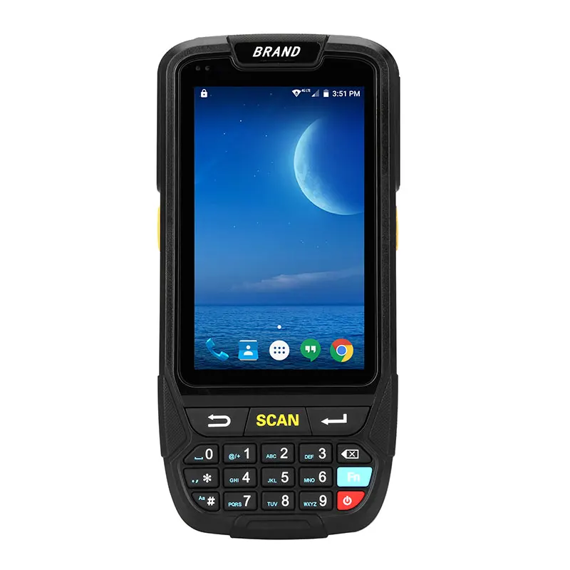 

POS Terminal 2D Handheld Bluetooth 4.0 4g Waterproof Mini Barcode Scanner PDA Android 7.0 Laser Inventory Barcode Scanner