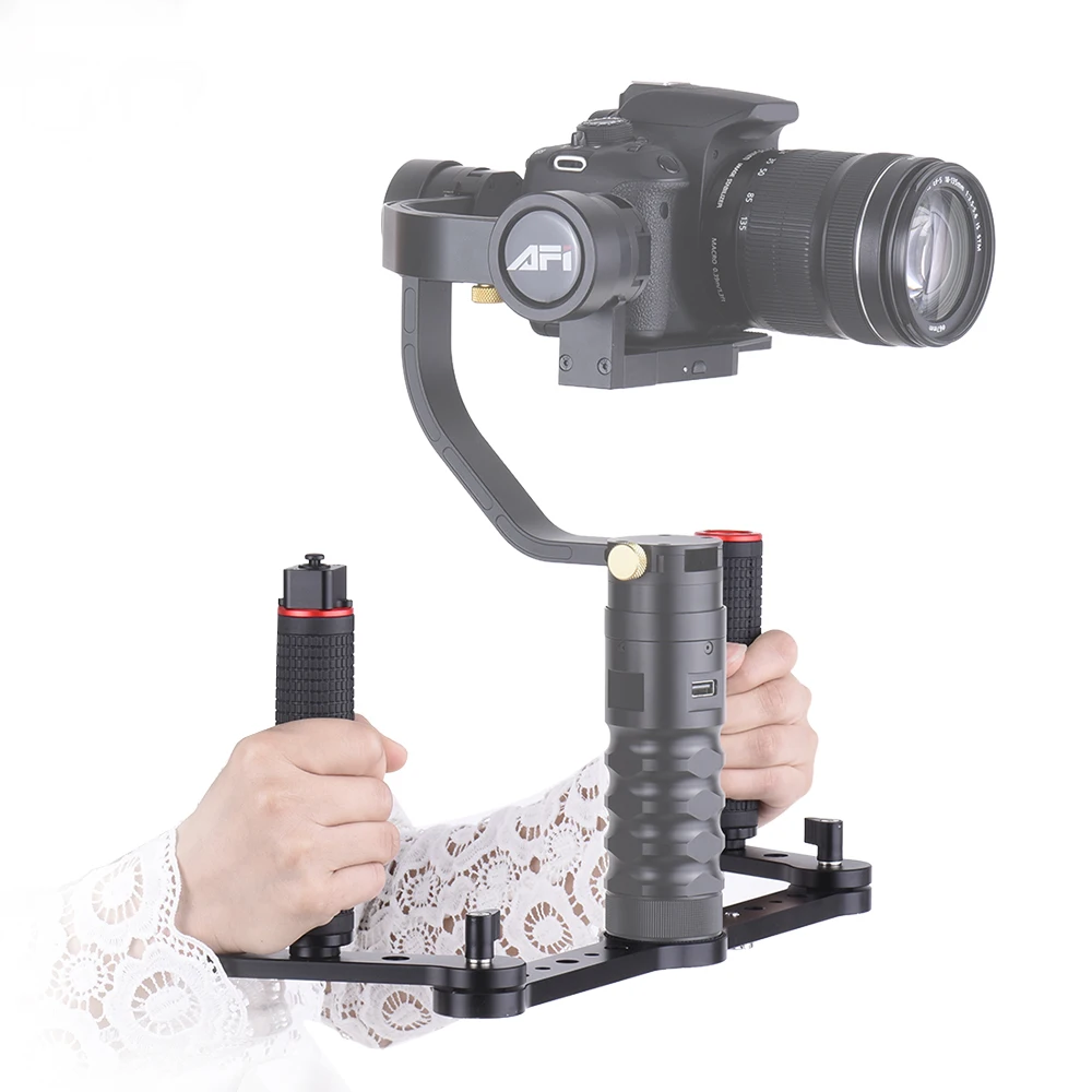 

Aluminum Alloy Material 3SD-1A Dual Grip Gimbal Handle with Joystick Control for AFI VS-3SD 3-Axis Gimbal Stabilizer