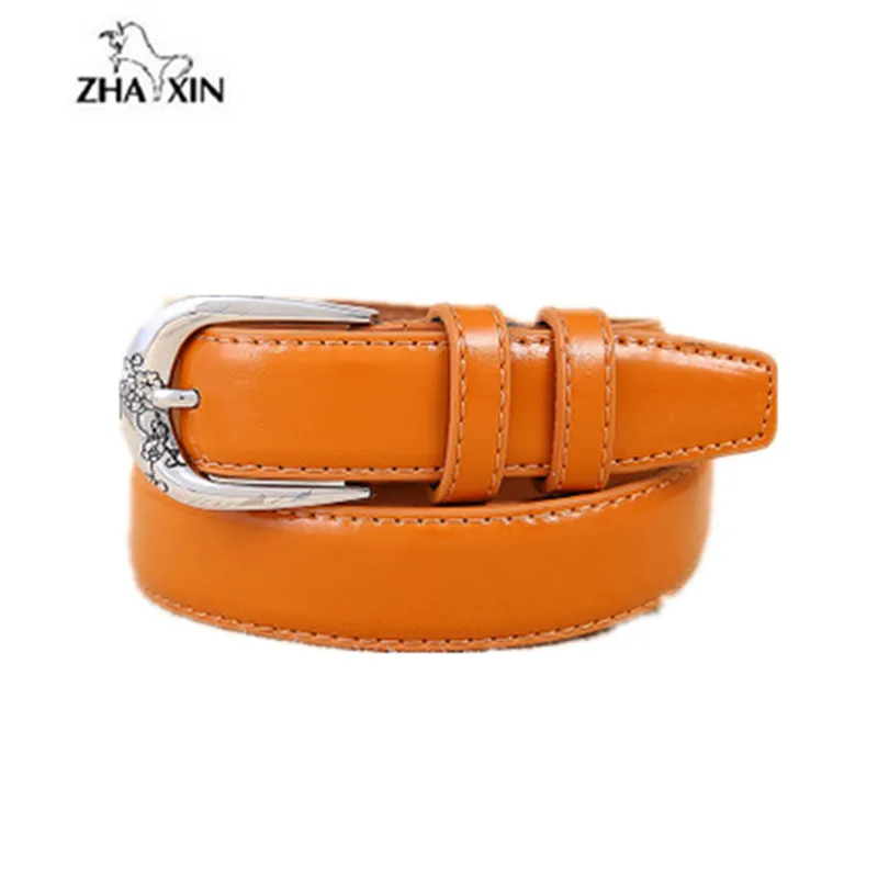 

2019 New Fashion Women Pin Buckle Belt Women's Belts Litchi Patterns Wild Fashion Belts Cow Genuine Leather Belts for Women