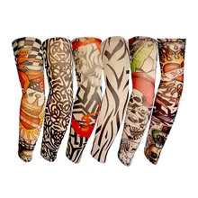 ; 6/10/20 шт. нейлоновая эластичная фальшивая, временная татуировка, длина рукава, татуировка на руку поставки 19ING