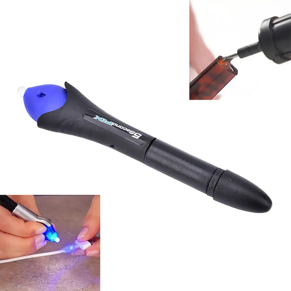 5 секунд быстрая фиксация жидкого клея ручка УФ-светильник инструмент для ремонта с клеем супер питание жидкий пластик сварочное