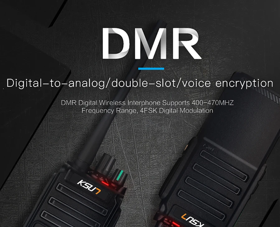 DMR цифровой беспроводной интерфон поддерживает U/V 400-700 МГц 4FSK цифровая модуляция 8 Вт 5800 мач рация