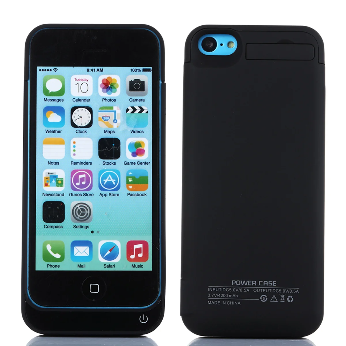 Для iPhone 5SE 5 5S зарядное устройство чехол 4200 мАч банк питания зарядная крышка со скрытой подставкой для iPhone 5S, se Bateria чехол - Цвет: 2