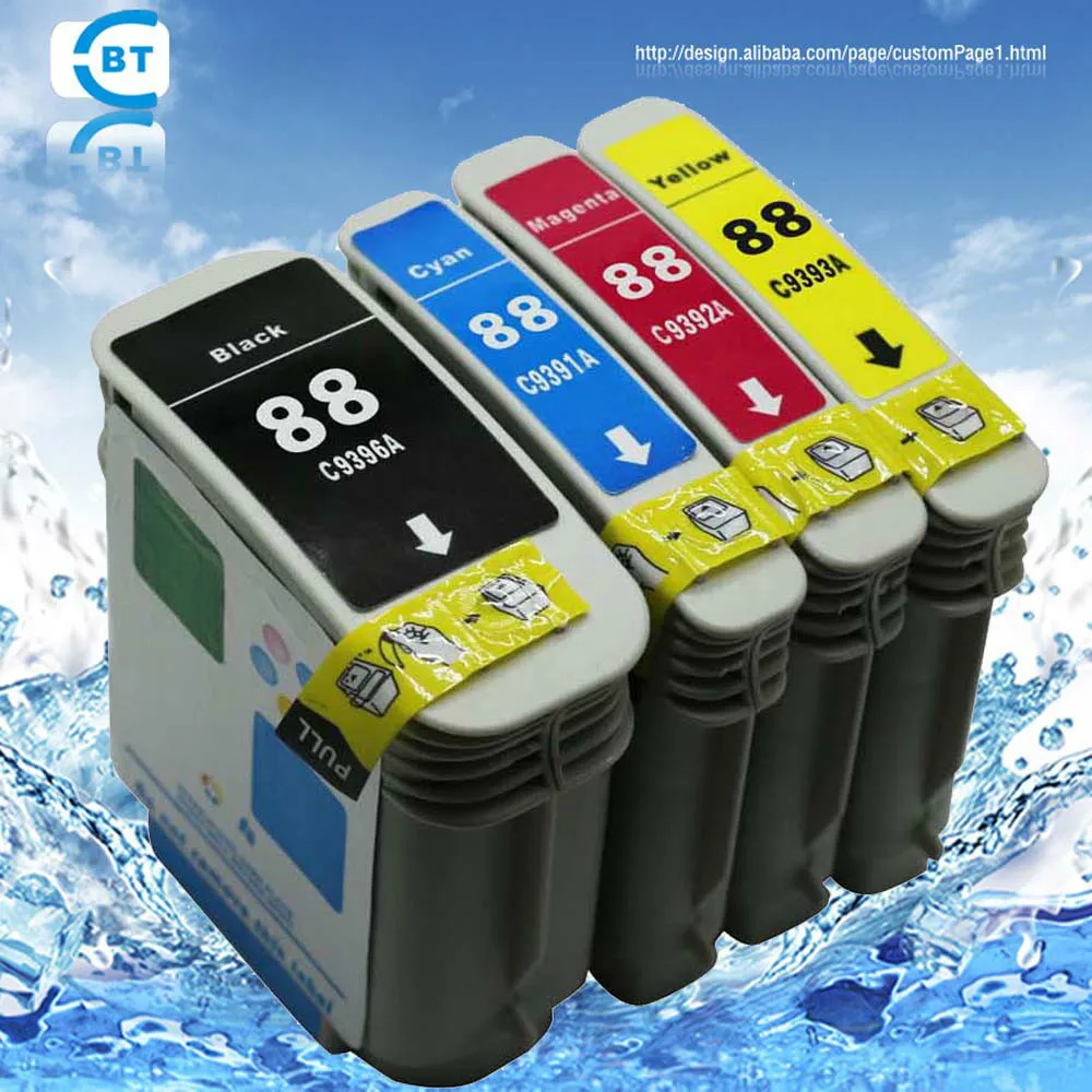 

4 color 1set Compatible HP88 C9396A ink cartridge for K550 printer