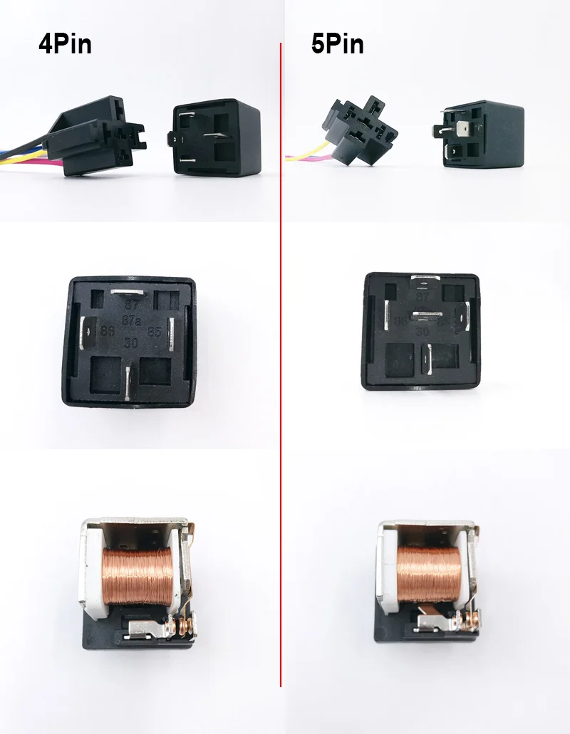 JD2912 реле 12V с разъем автомобильного реле 4pin 5Pin 24V 40A