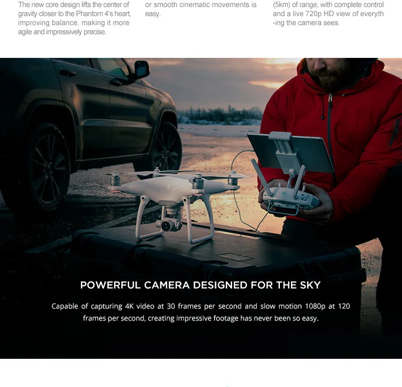 DJI Phantom 4 Quadcopter With 4K Camera And 3 Axis Gimbal For Drones Photographer PK DJII Phantom 3 Professional Mavic Pro