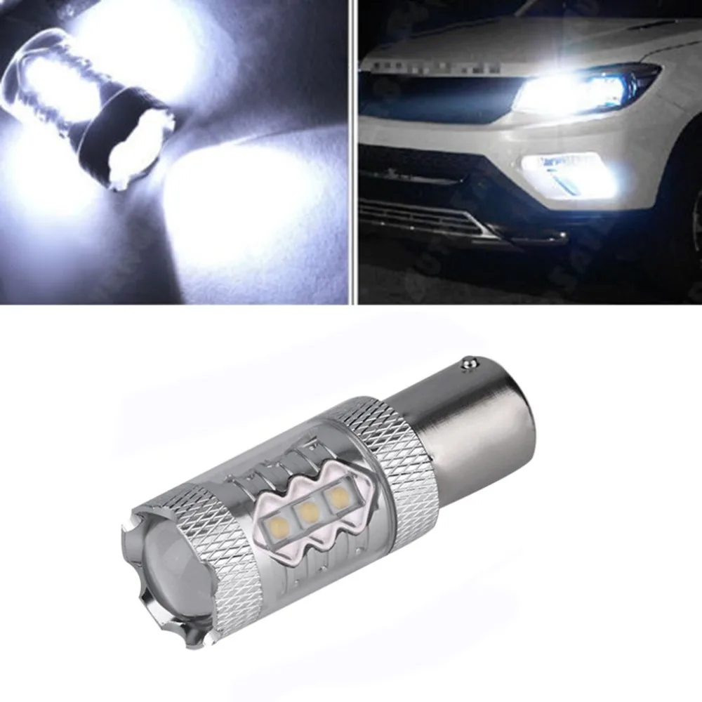 

80W 12-24V 1156 Chip High Bright LED Reverse Lights BA15S Turn Signals Light High Power P21W LED Rear Tail Bulbs