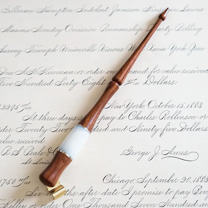 english copperplate script antique dip pen oblique calligraphy pen holder JKP 