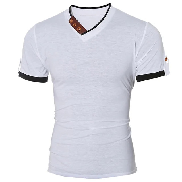 News 2017 Brand New Style Fashion Casual Men T shirt Identify Collar