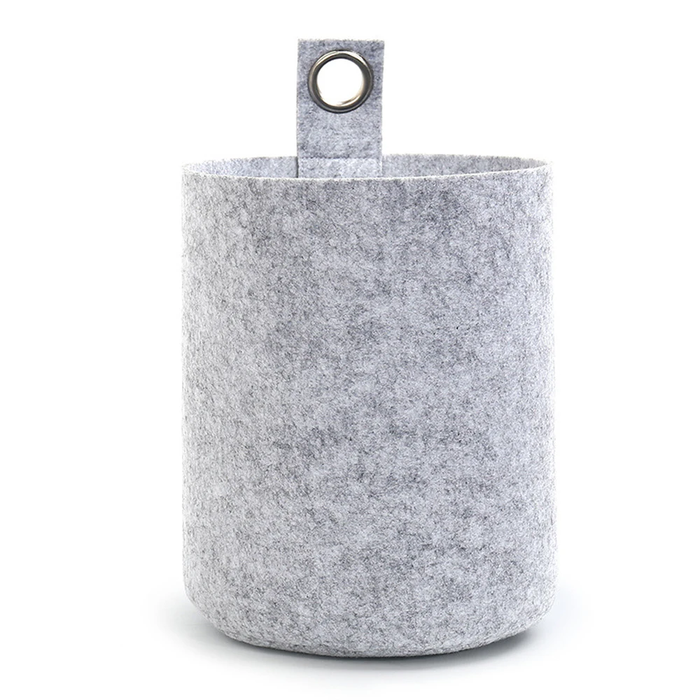 

Suspension Felt Fabric Storage Basket Dried Flower Plant Storage Basket Convenient Folding Box Clothing Toys Laundry Organizer