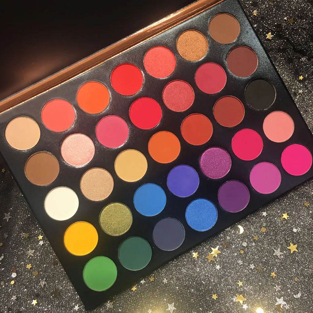 

DropShip ShimmerGlitter Eye Shadow Powder Palette Matte Eyeshadow Cosmetic Makeup Waterproof and Long-Lasting35 Color EyeshadowZ