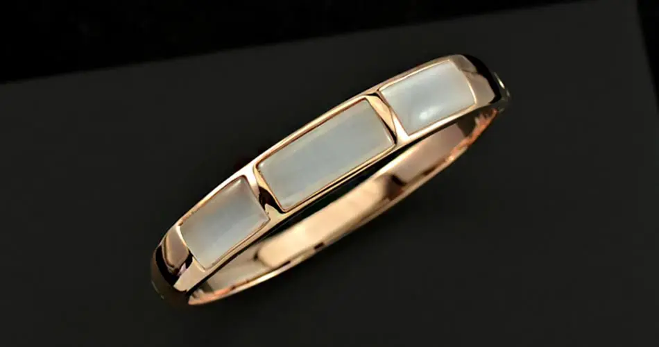 BRAVEKISS розовое золото Цвет имитация опал браслет с камнями на запястье для Для женщин модные ювелирные браслеты аксессуары подарок для девочек BJB0080