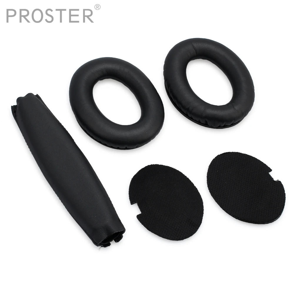 

Proster HOT-Soft Ear Pads Headband Cushion Earpads For Quiet Comfort QC15 QC2 Headphone Replacement Sponge Earpads