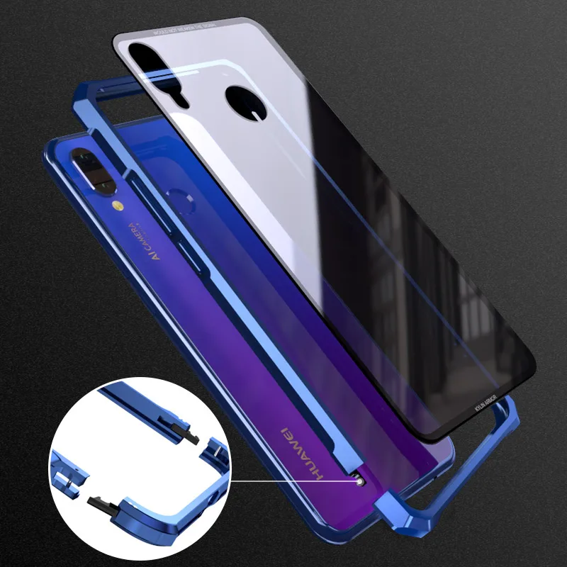 Huawei P smart + чехол авиационная алюминиевая накладка металлический каркас с