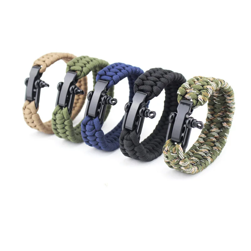 

Umbrella Rope Stainless Steel Bracelet Self Defense Transformer Multi Functional Emergency Escape Bracelet Outdoor Survival